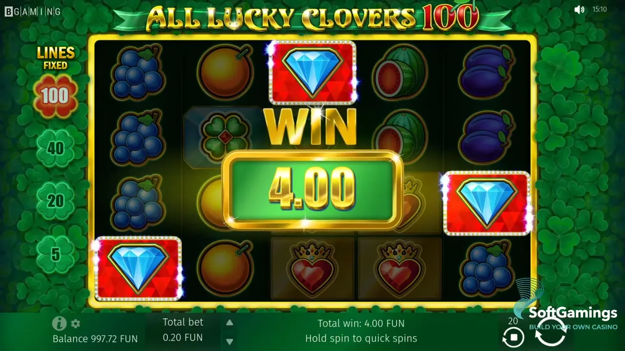 All Lucky Clovers 100 — conseguir cashback