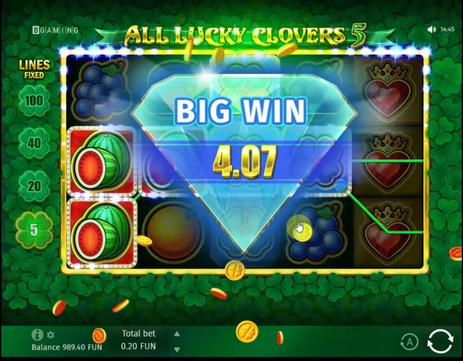 All Lucky Clovers 100 — conseguir cashback