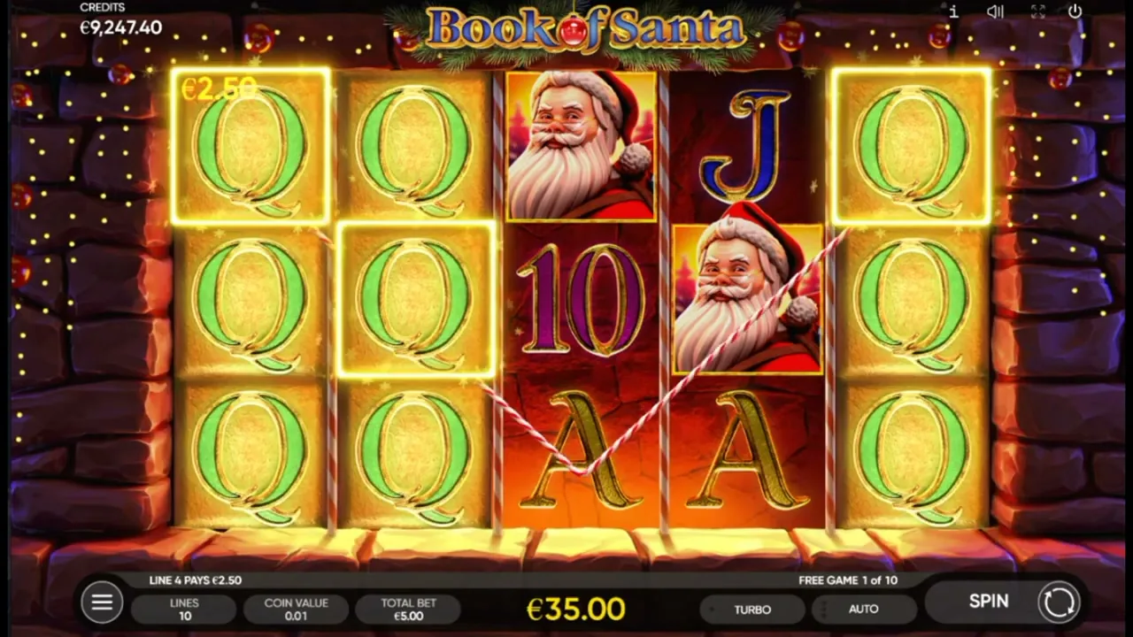 Book of Santa — conseguir cashback