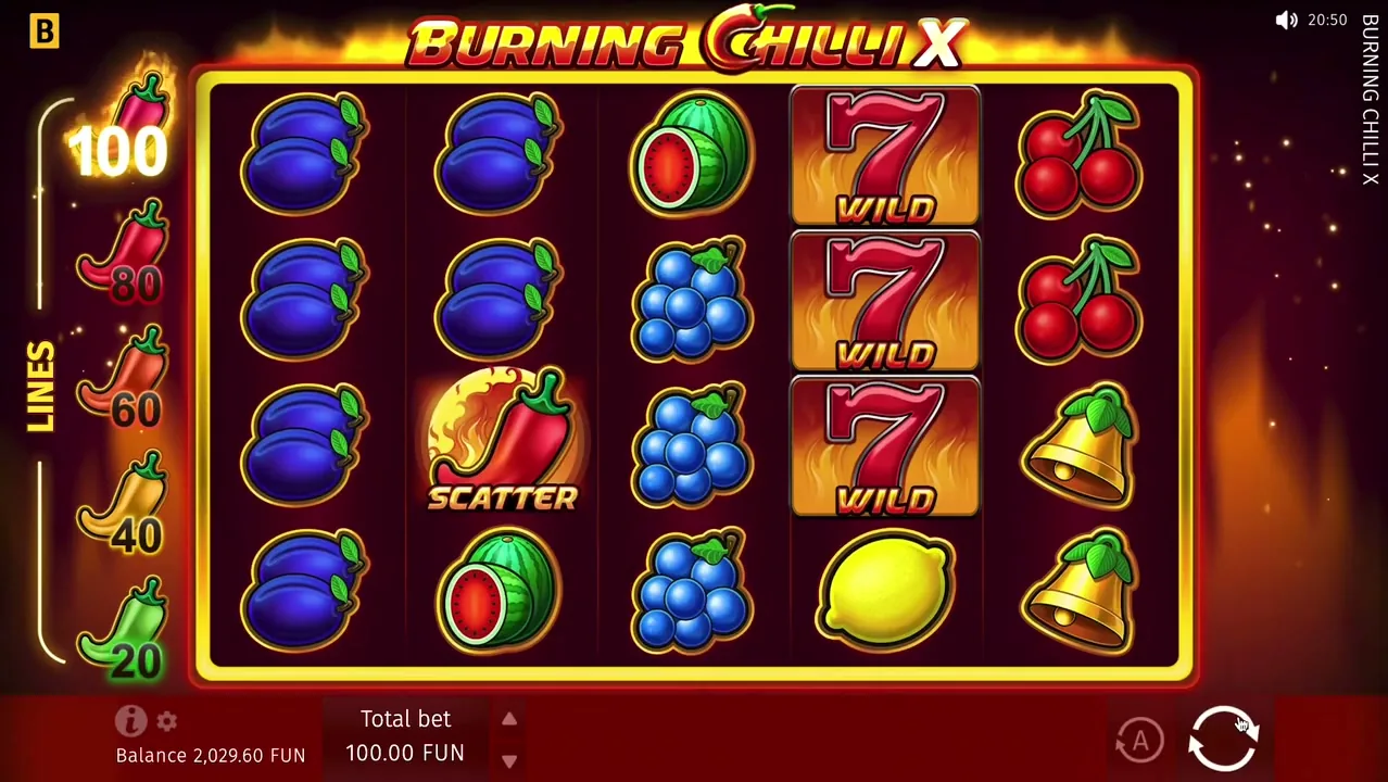 Burning Chilli X — conseguir cashback