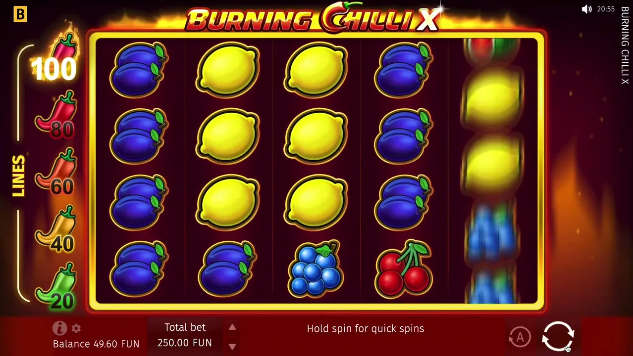 Burning Chilli X — conseguir cashback