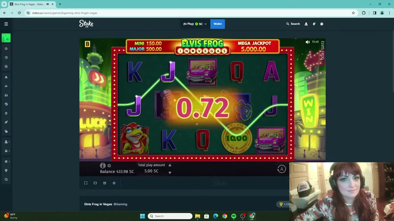Elvis Frog in Vegas — conseguir cashback