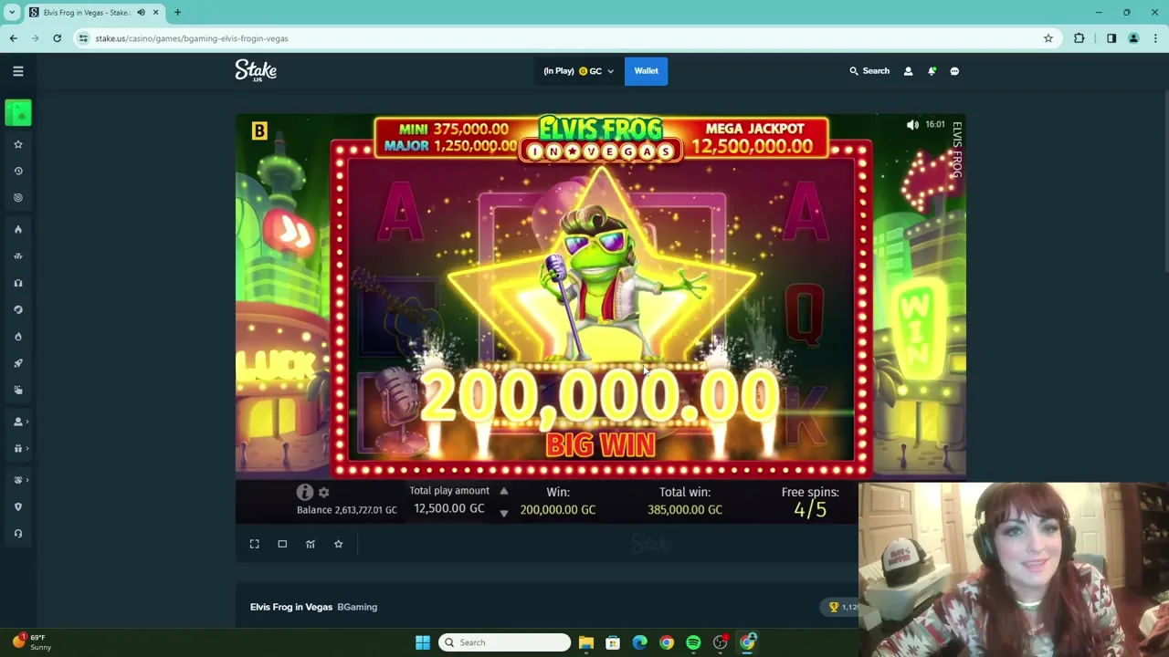 Elvis Frog in Vegas — conseguir cashback