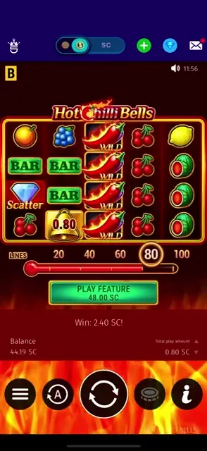 Hot Chilli Bells — conseguir cashback