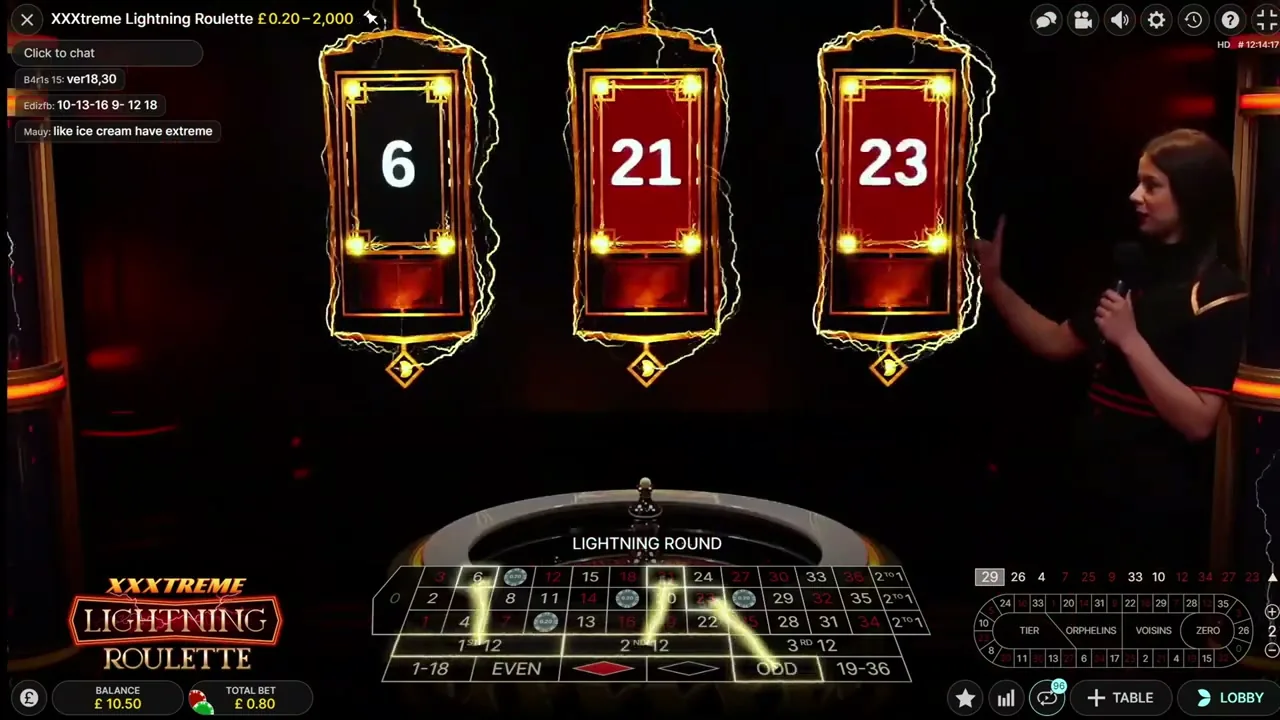 Lightning Roulette — conseguir cashback