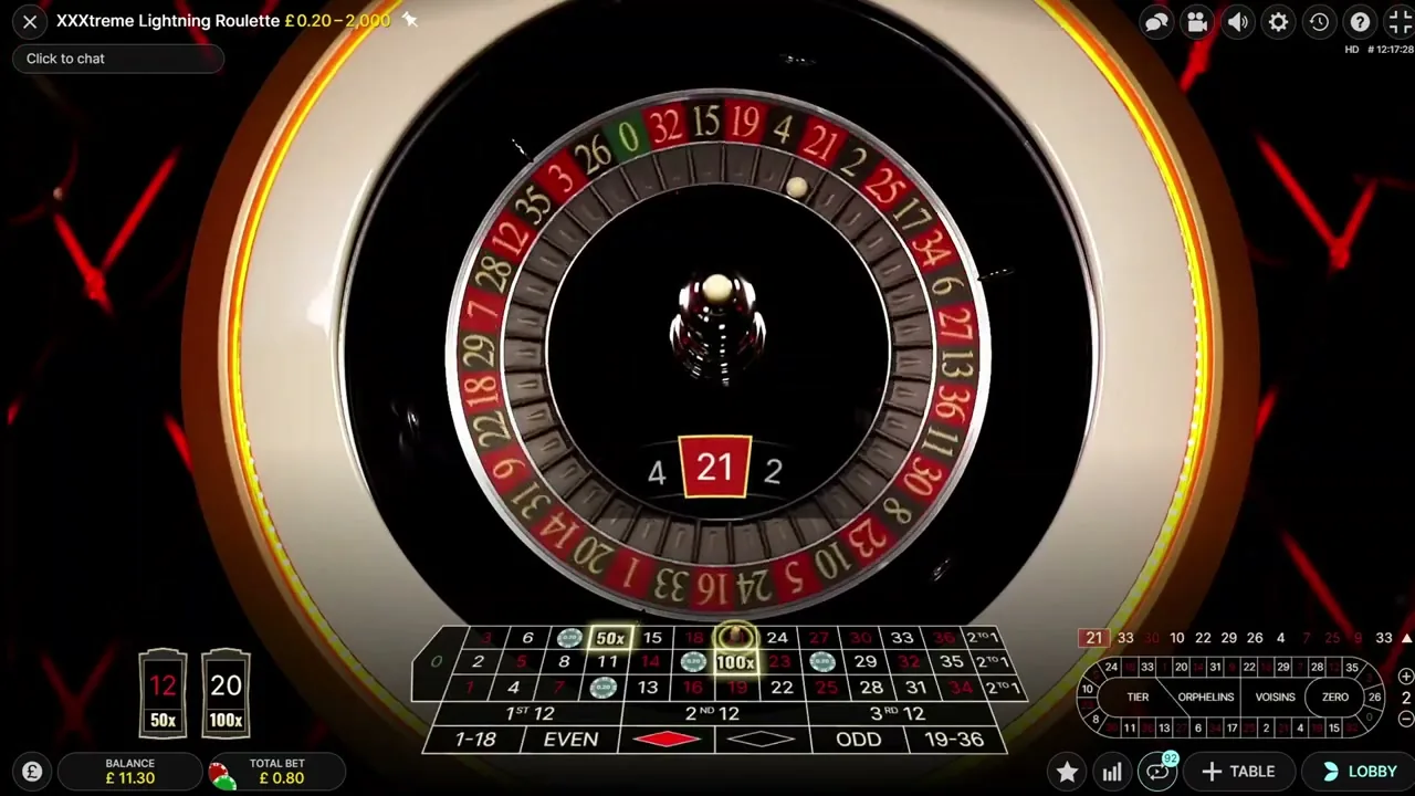 Lightning Roulette — conseguir cashback
