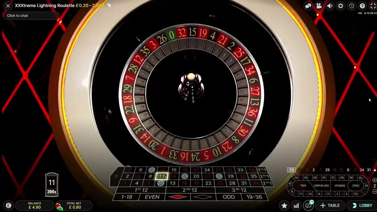 Lightning Roulette — conseguir cashback