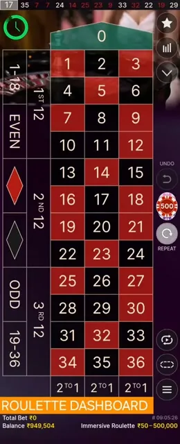 Live Roulette — conseguir cashback