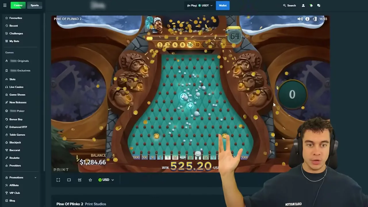 Plinko 2 — conseguir cashback