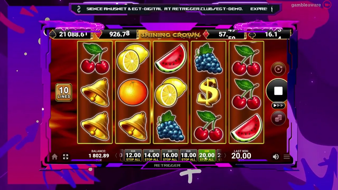 Shining Crown — conseguir cashback