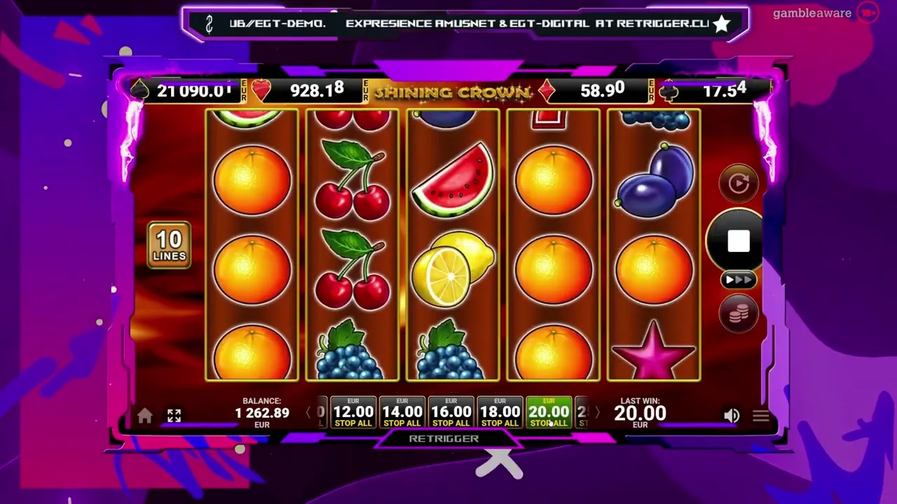 Shining Crown — conseguir cashback