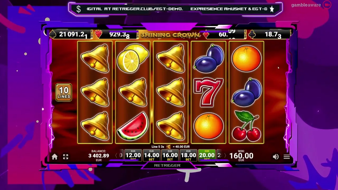 Shining Crown — conseguir cashback