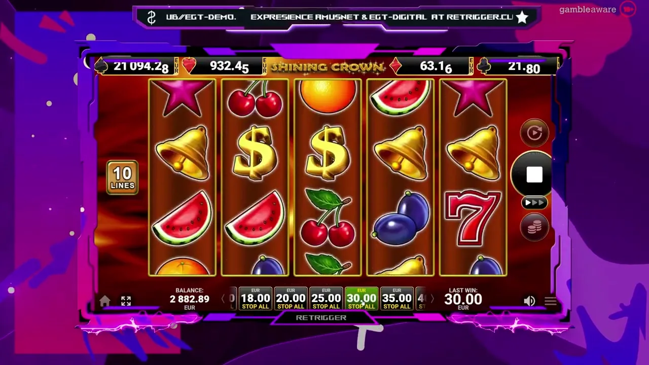 Shining Crown — conseguir cashback